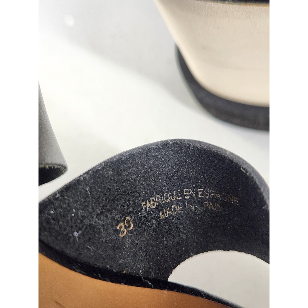 Free People Kate Wedge Sandals Women EU 39 US 8.5 Black Leather Platform Boho - Picture 7 of 9